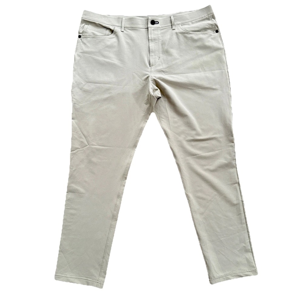 Public Rec Pants Men 38x30 Tan Stretch Five Pocket Performance All Day Every Day